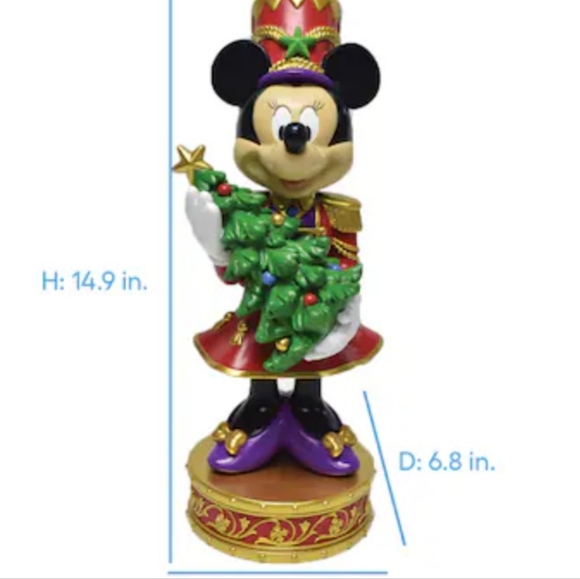 Disney Minnie Mouse Christmas Nutcracker 15 in - Picture 3 of 4